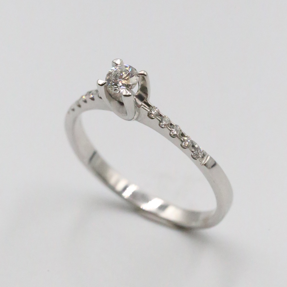 0,12 ct  0,10 ct Pırlanta Tektaş Yüzük