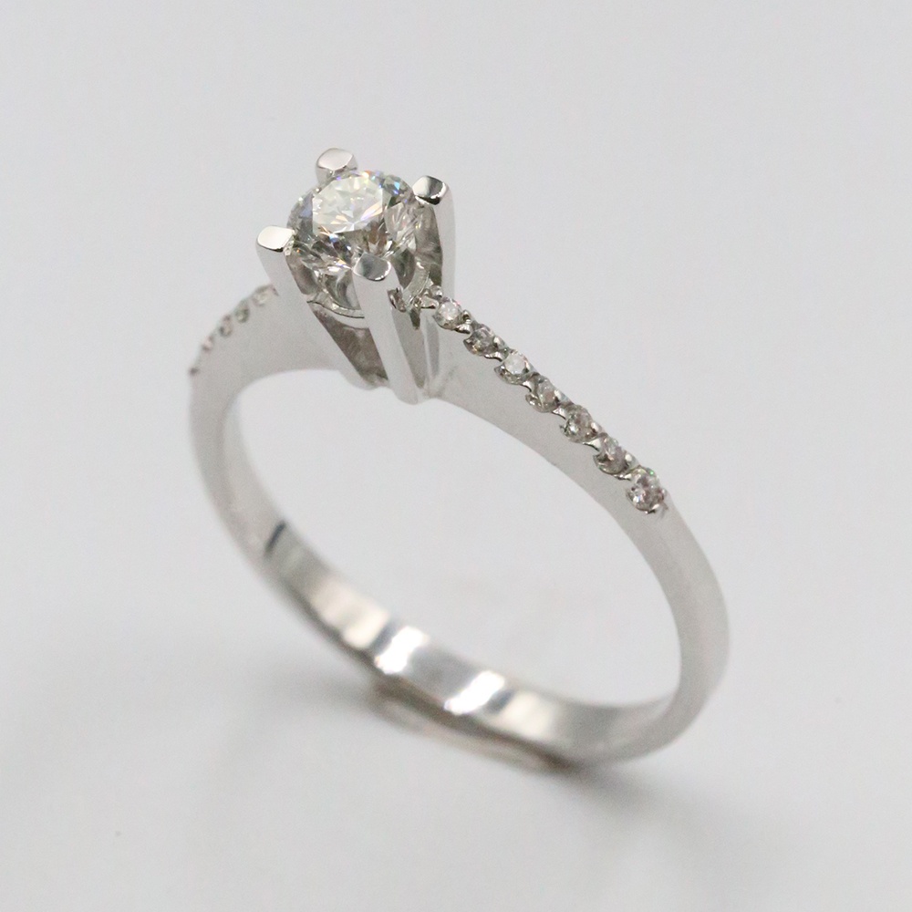 0,25 ct  0,05 ct Pırlanta Tektaş Yüzük