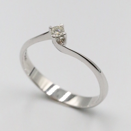0,08 ct Pırlanta Tektaş Yüzük