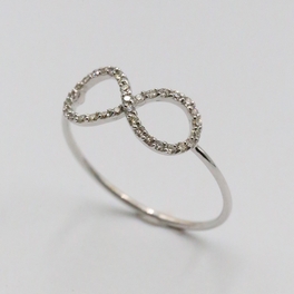 0,15 ct Pırlanta Sonsuzluk Yüzük