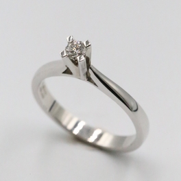 0,14 ct Pırlanta Tektaş Yüzük