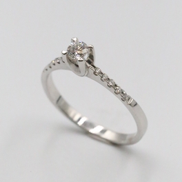 0,12 ct  0,10 ct Pırlanta Tektaş Yüzük