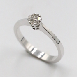 0,12 ct Pırlanta Coronet Yüzük