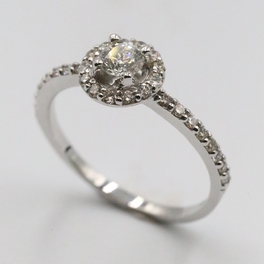 0,26 ct  0,15 ct Pırlanta Tektaş Yüzük